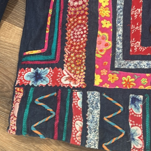 Madison Studio embroidered jacket 100% Cotton button up multicolor look size S - Picture 5 of 16